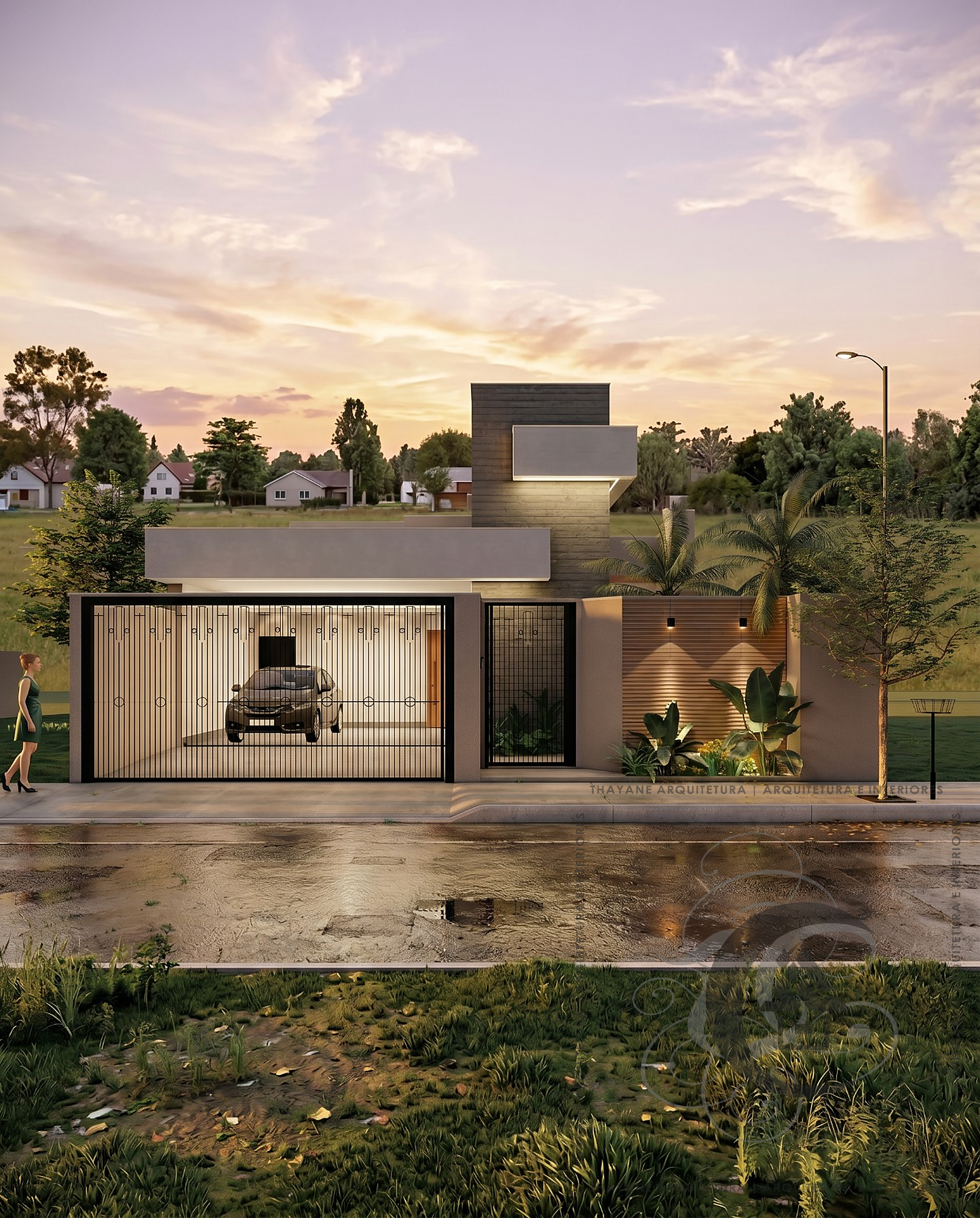 Fachada Moderna Residencial