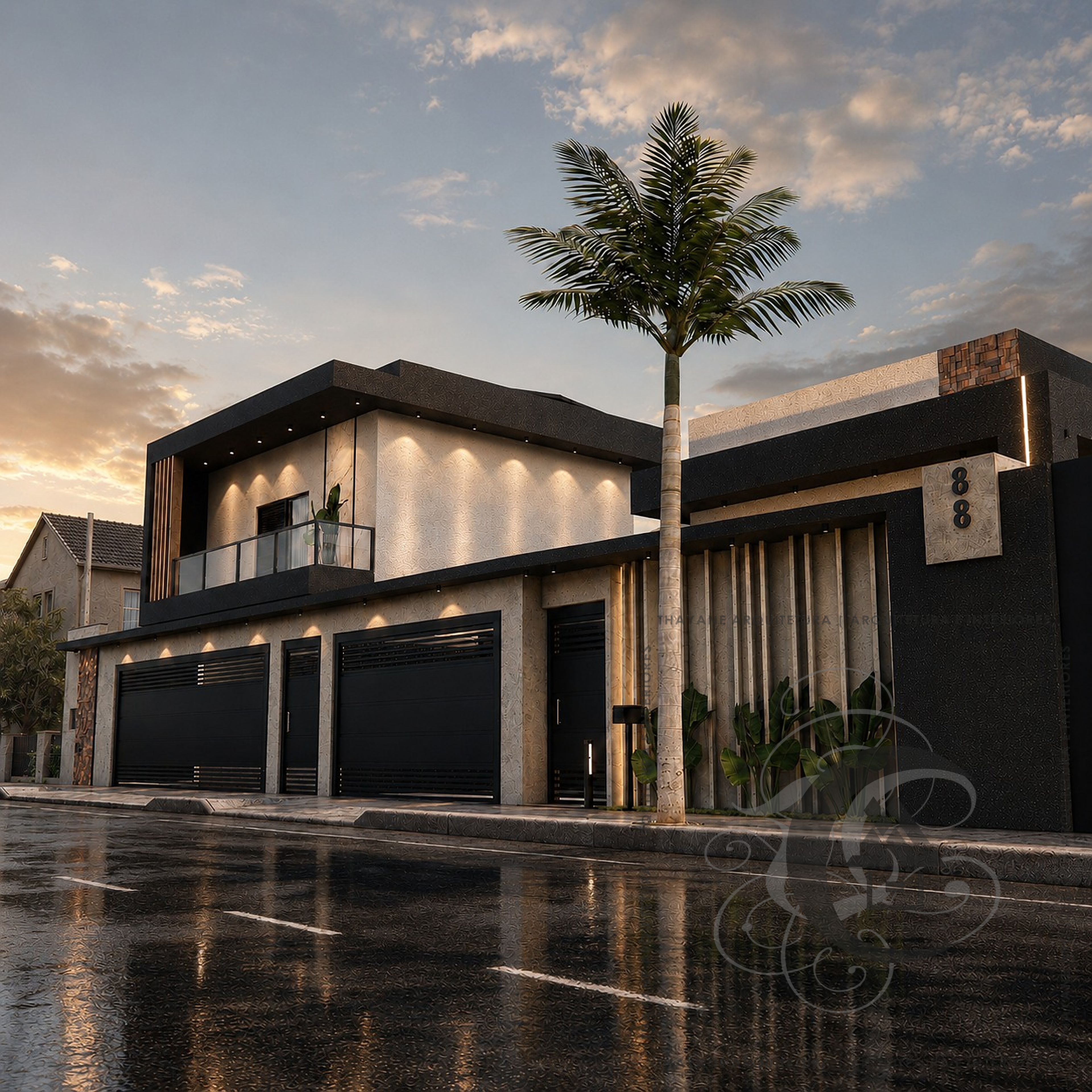Fachada Residencial Moderna